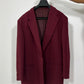 Blazer oversize rouge bordeaux