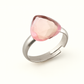Bague vintage en cœur rose