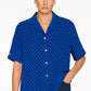 Chemise vintage bleu à pois