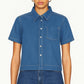 Chemise en jeans manche courte