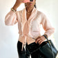 Gilet vintage rose pale