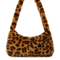 Sac à main en fourrure à motif léopard