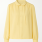 Chemise vintage jaune pastel