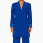Blazer vintage long bleu roi