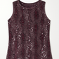 Top à sequin mauve