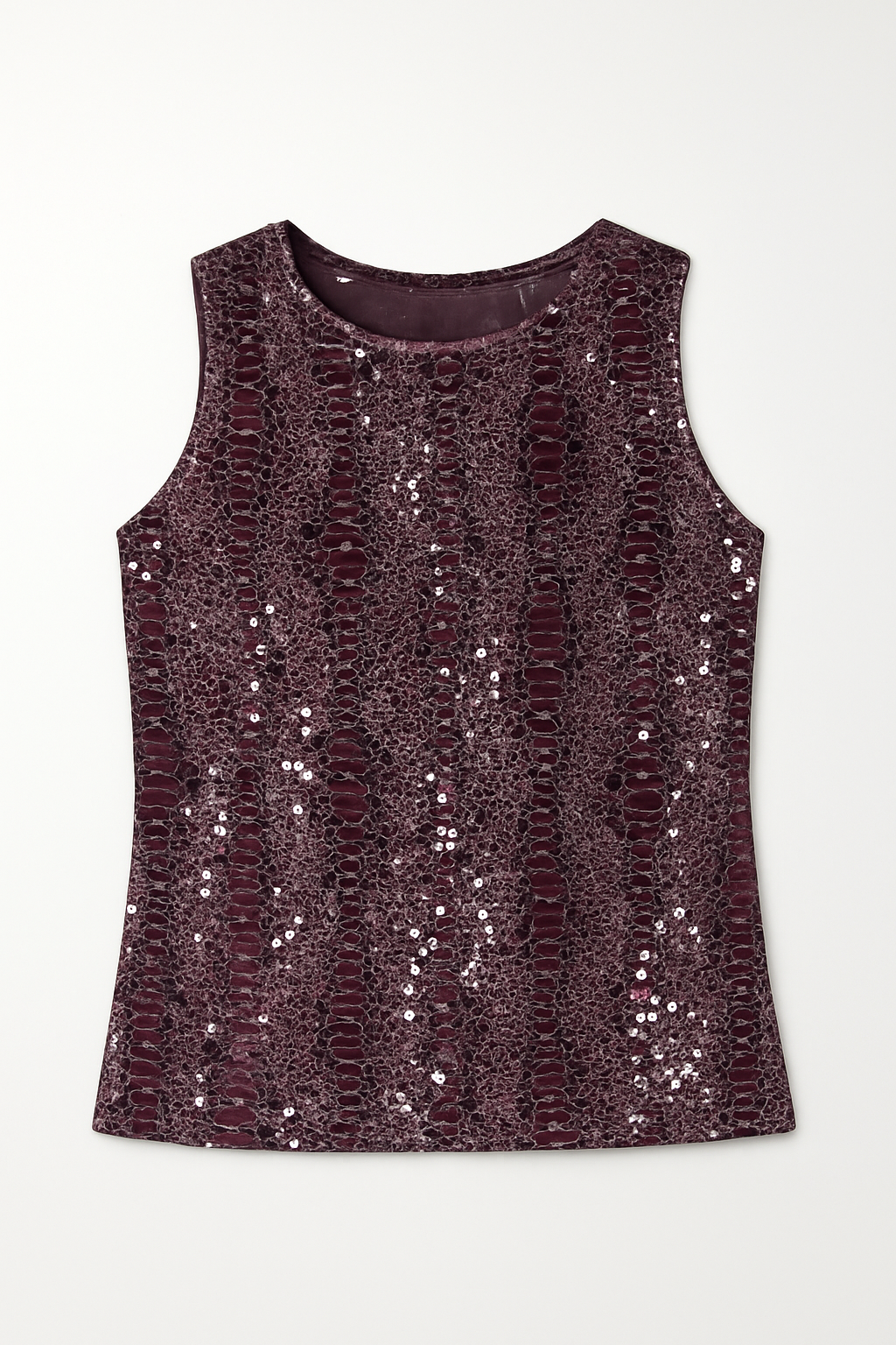 Top à sequin mauve