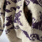 Pull en laine épaisse avec capuche et motif