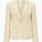 Blazer vintage blanc crème cintré