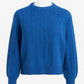 Pull vintage bleu
