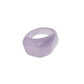 Bague vintage taillée violet pastel