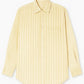 Chemise oversize jaune à rayure