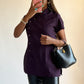 Chemise/veste vintage violette