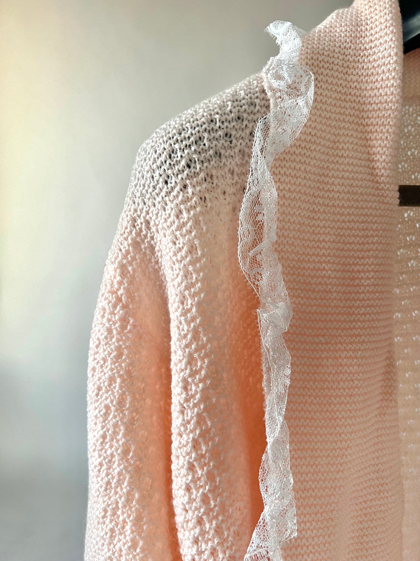 Gilet vintage rose pale