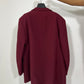 Blazer oversize rouge bordeaux