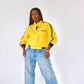 Gilet sportwear vintage jaune