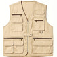 Veste sans manche beige multi-poche