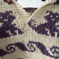 Pull en laine épaisse avec capuche et motif