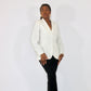 Blazer blanc cintrée