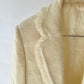 Blazer vintage blanc crème cintré