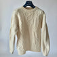 Pull blanc crème
