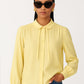 Chemise vintage jaune pastel